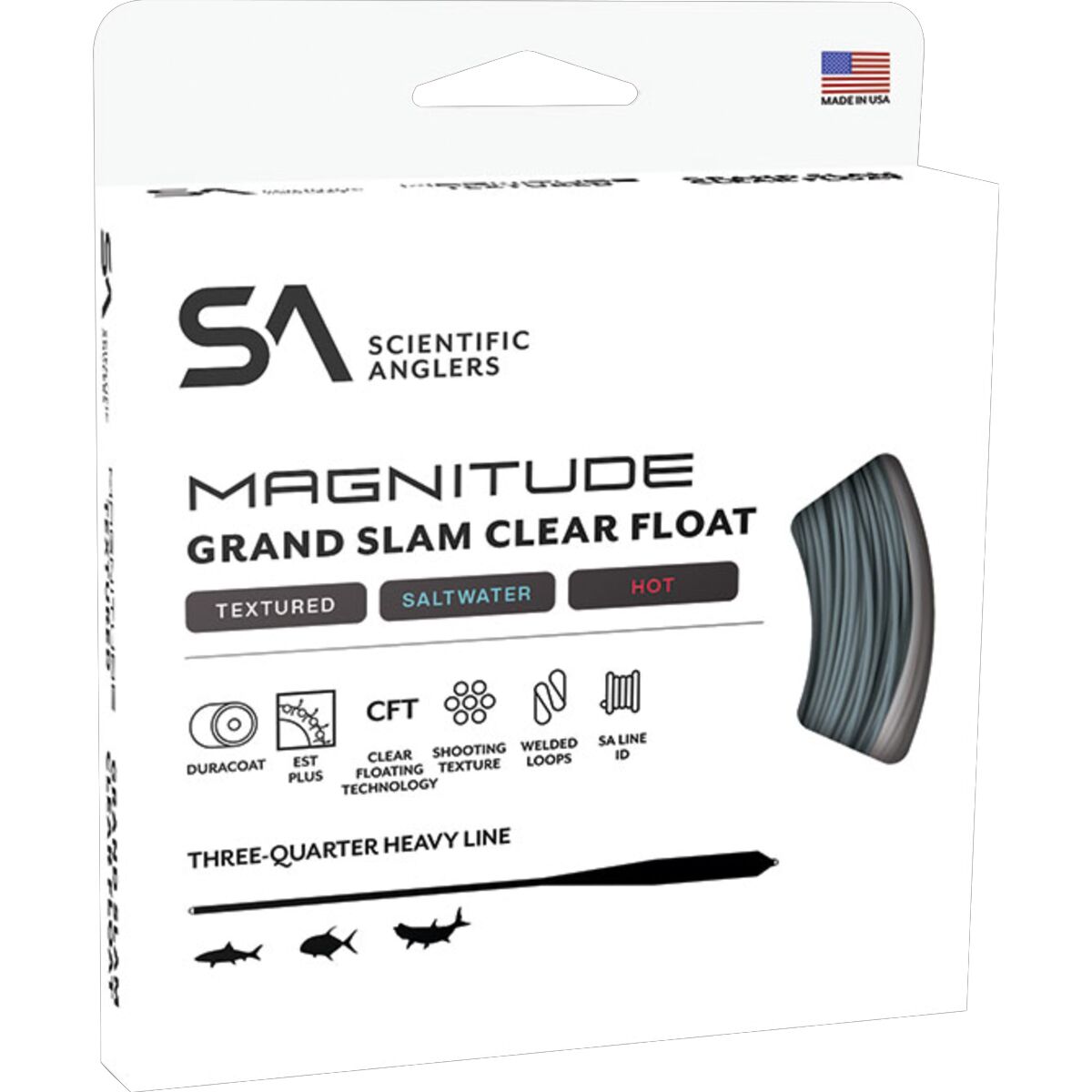 Image of Scientific Anglers Magnitude Textured Grand Slam Full Clear Float Line Clear, WF-10-F