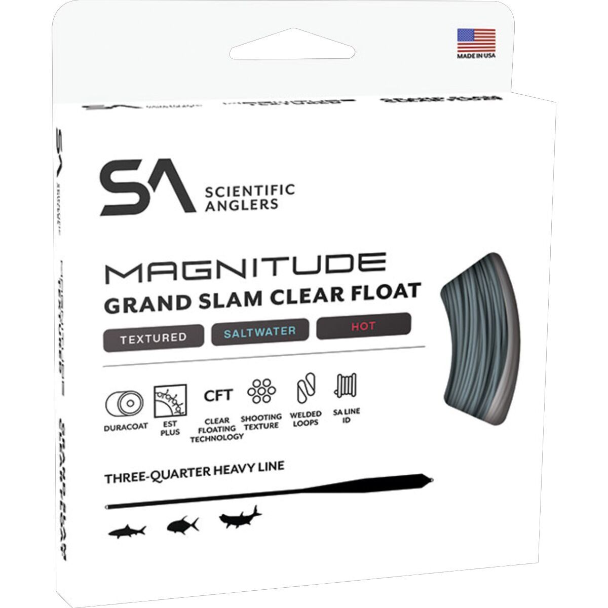 Image of Scientific Anglers Magnitude Textured Grand Slam Full Clear Float Line Clear, WF-9-F