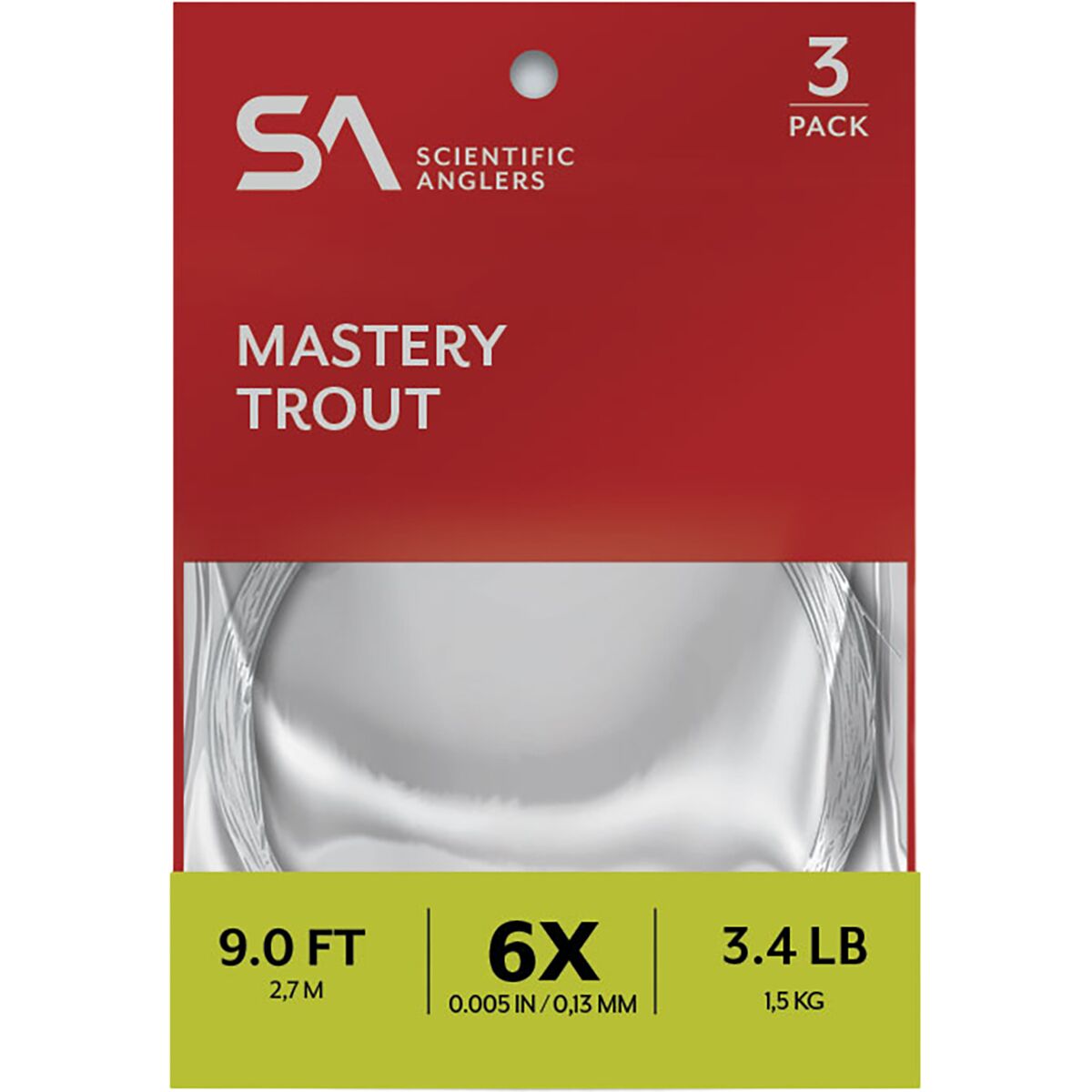 Scientific Anglers Scientific Anglers Mastery Trout 9Ft Leader - 3-Pack 3-Pack, 4X