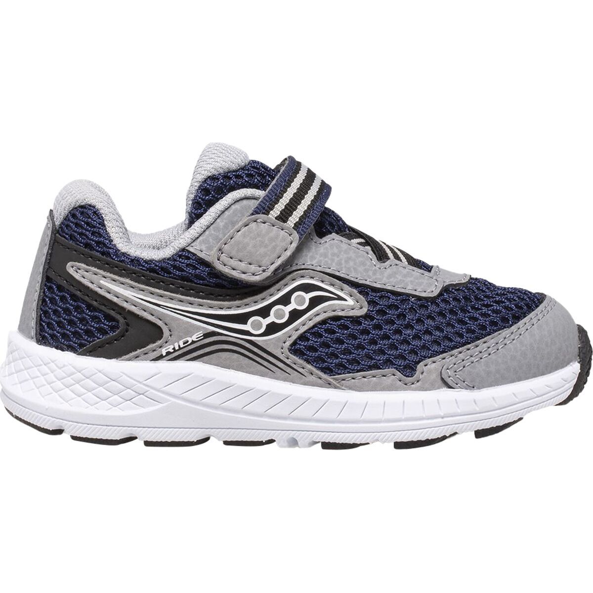 Saucony Ride 10 Jr Shoe - Toddler Boys' Navy/Grey, 8.0