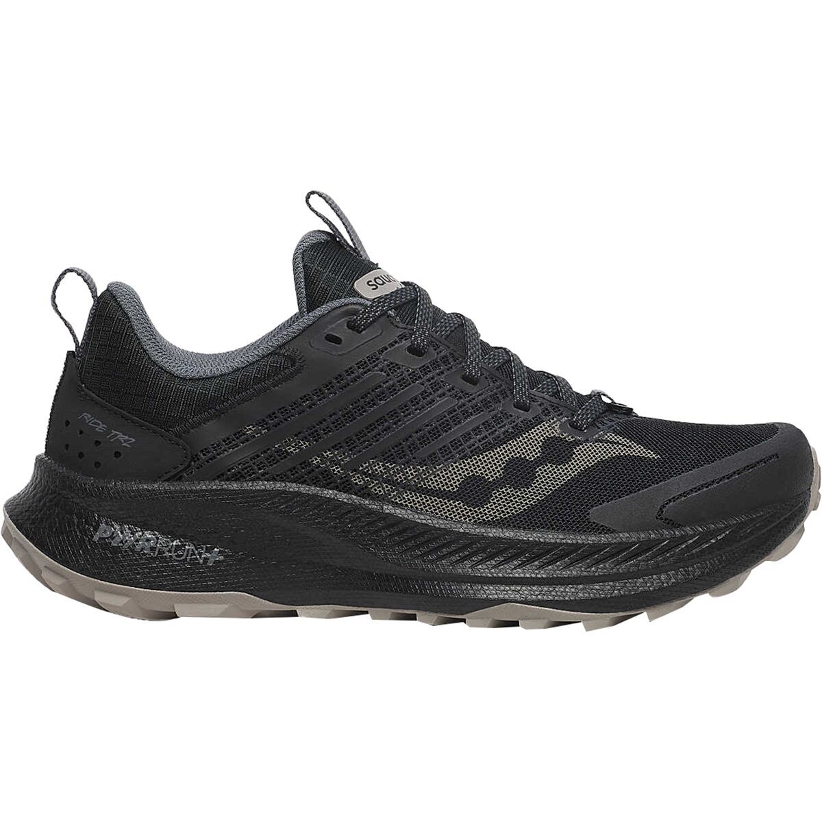 Image of Saucony Ride TR 2 Shoe - Women's Black/Carbon, 9.0