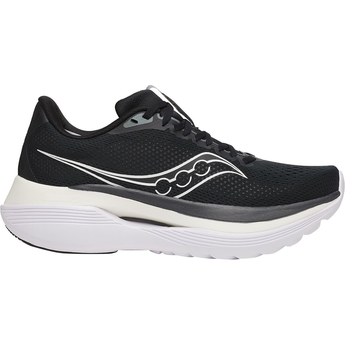 Image of Saucony Endorphin Trainer Running Shoe - Women's Black/White, 9.0