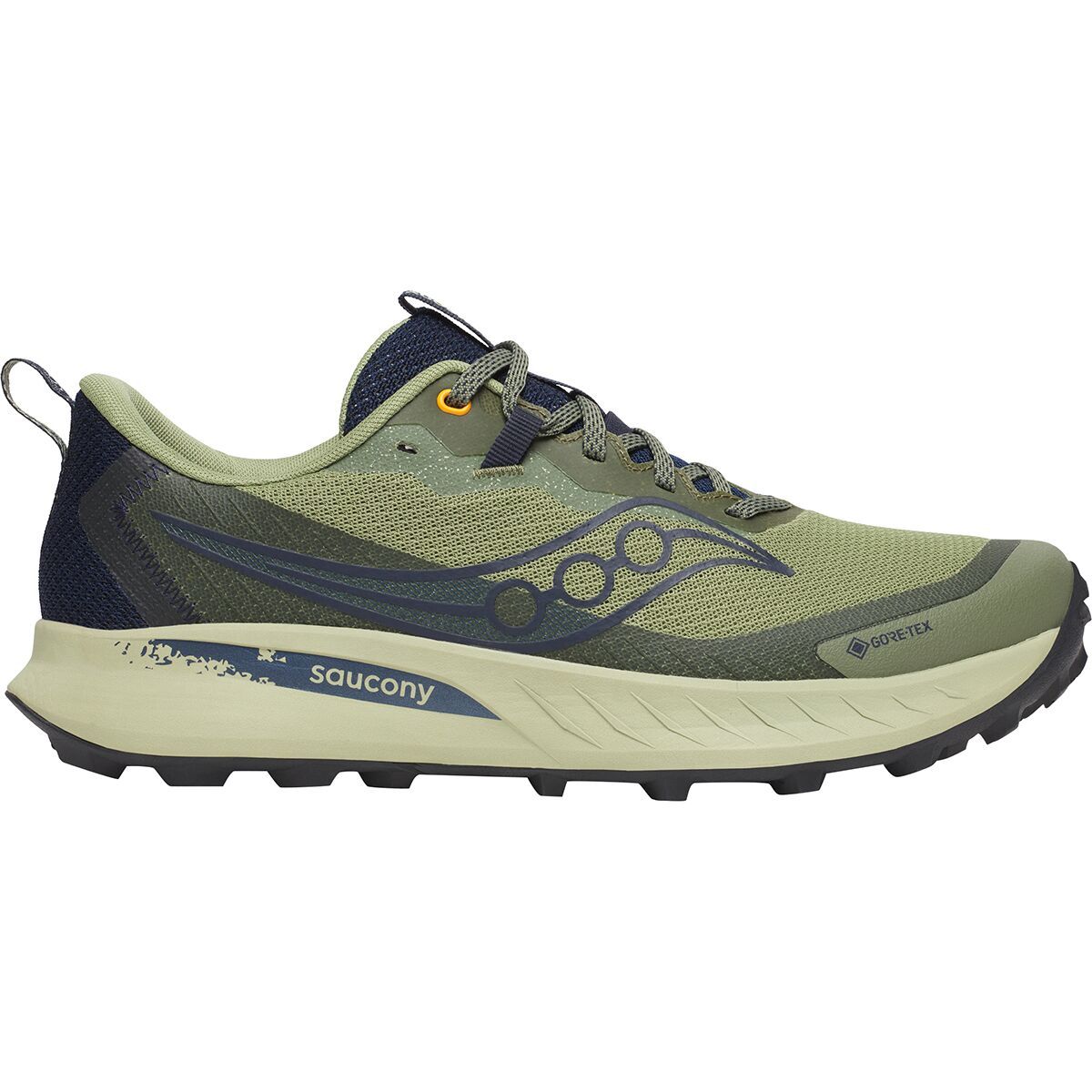 Saucony Peregrine 15 GTX Running Shoe - Men's Hemlock/Navy, 11.5