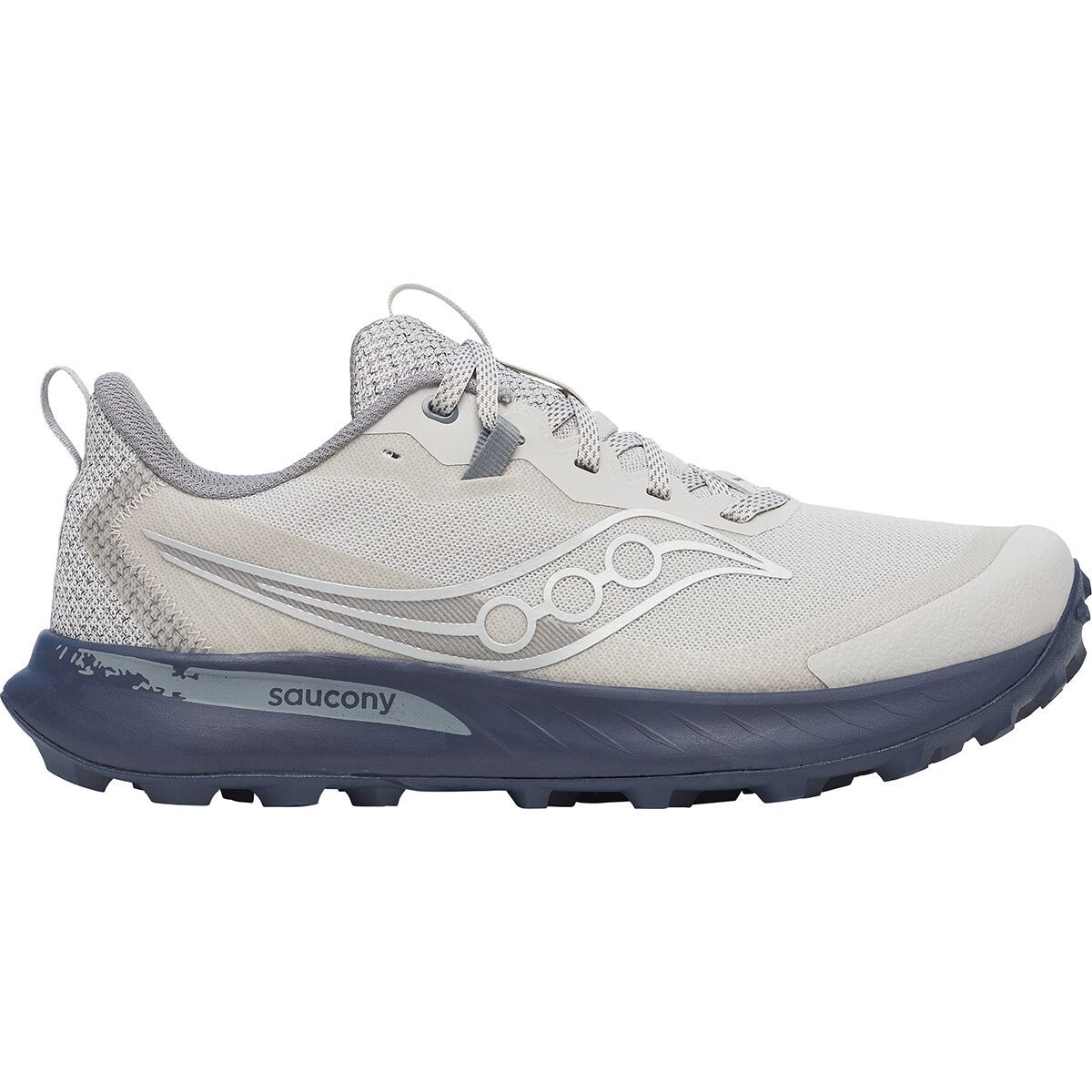 Image of Saucony Peregrine 15 Running Shoe - Men's Artic/Navy, 9.0
