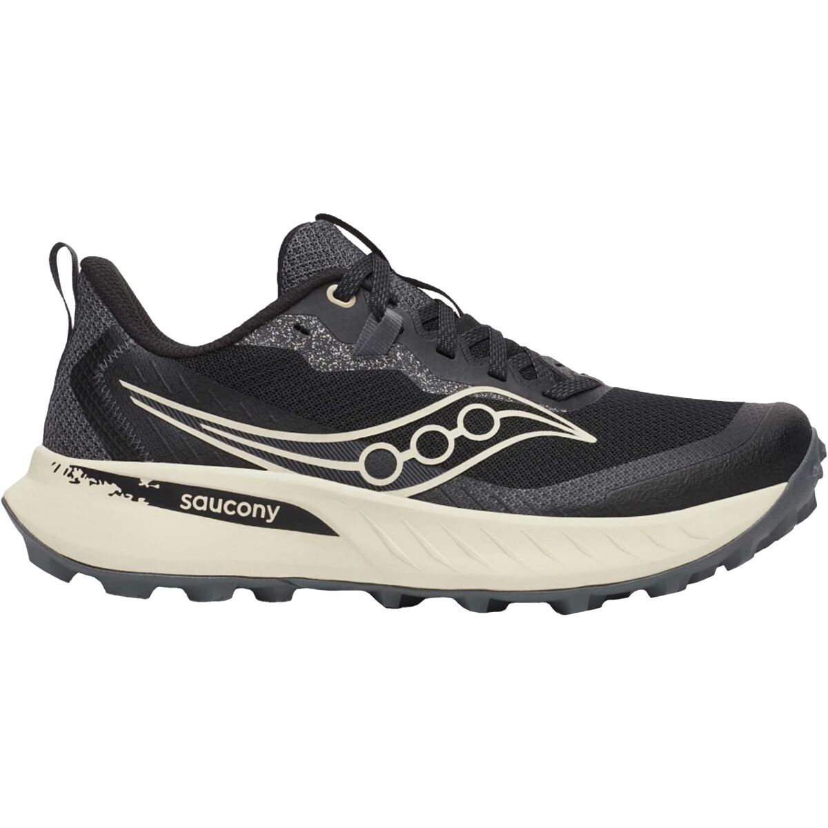 Image of Saucony Peregrine 15 Running Shoe - Women's Black/Pearl, 6.5