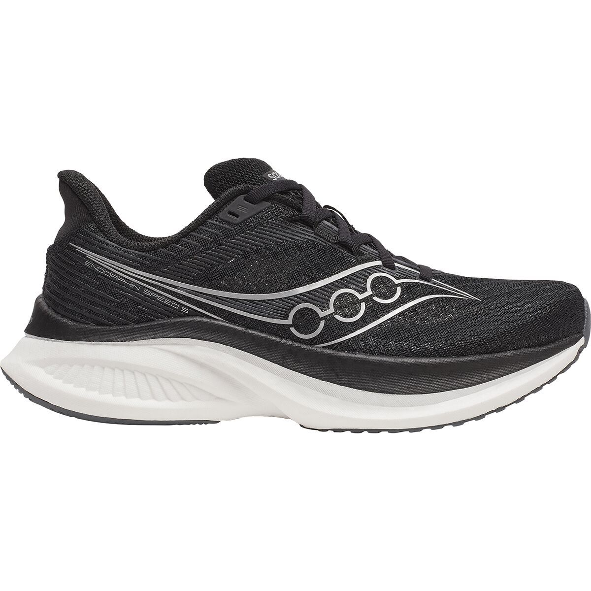 Image of Saucony Endorphin Speed 5 Running Shoe - Men's Black/White, 9.5