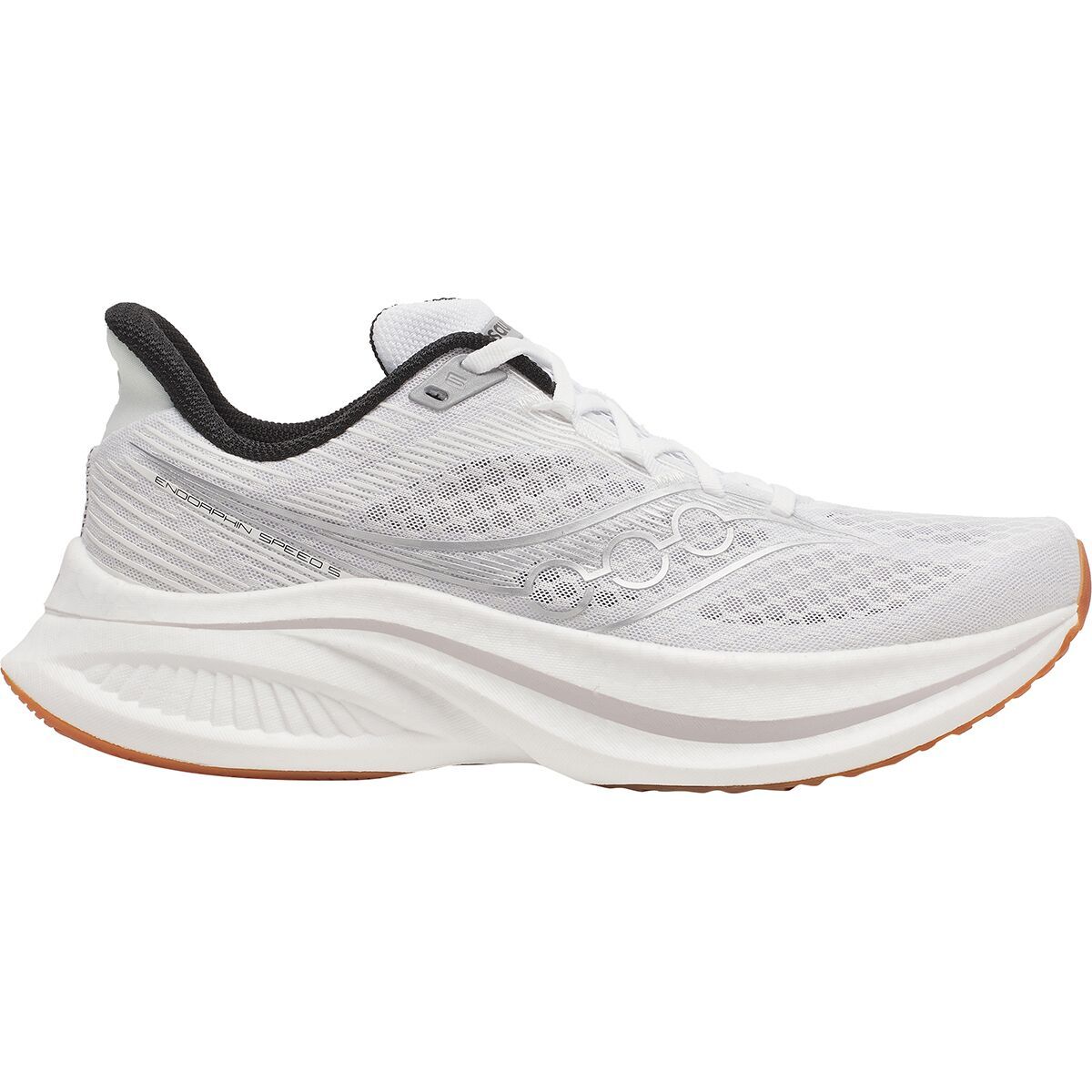 Image of Saucony Endorphin Speed 5 Running Shoe - Men's White/Gum, 11.5