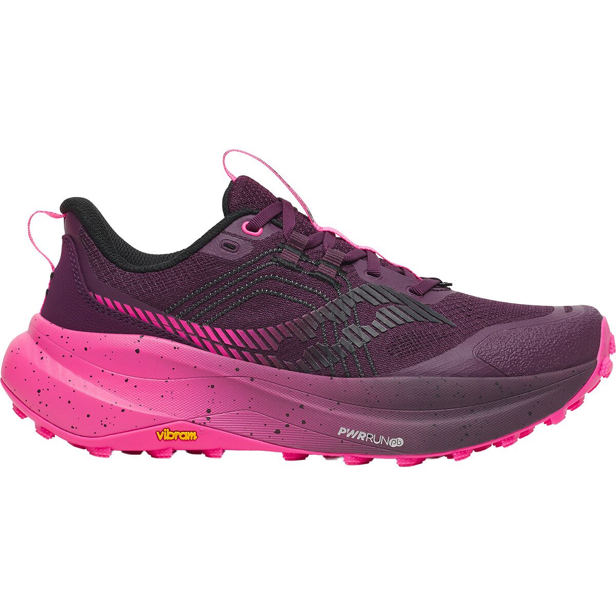 Image of Saucony Xodus Ultra 4 Trail Running Shoe - Women's Eggplant/Shock, 6.5