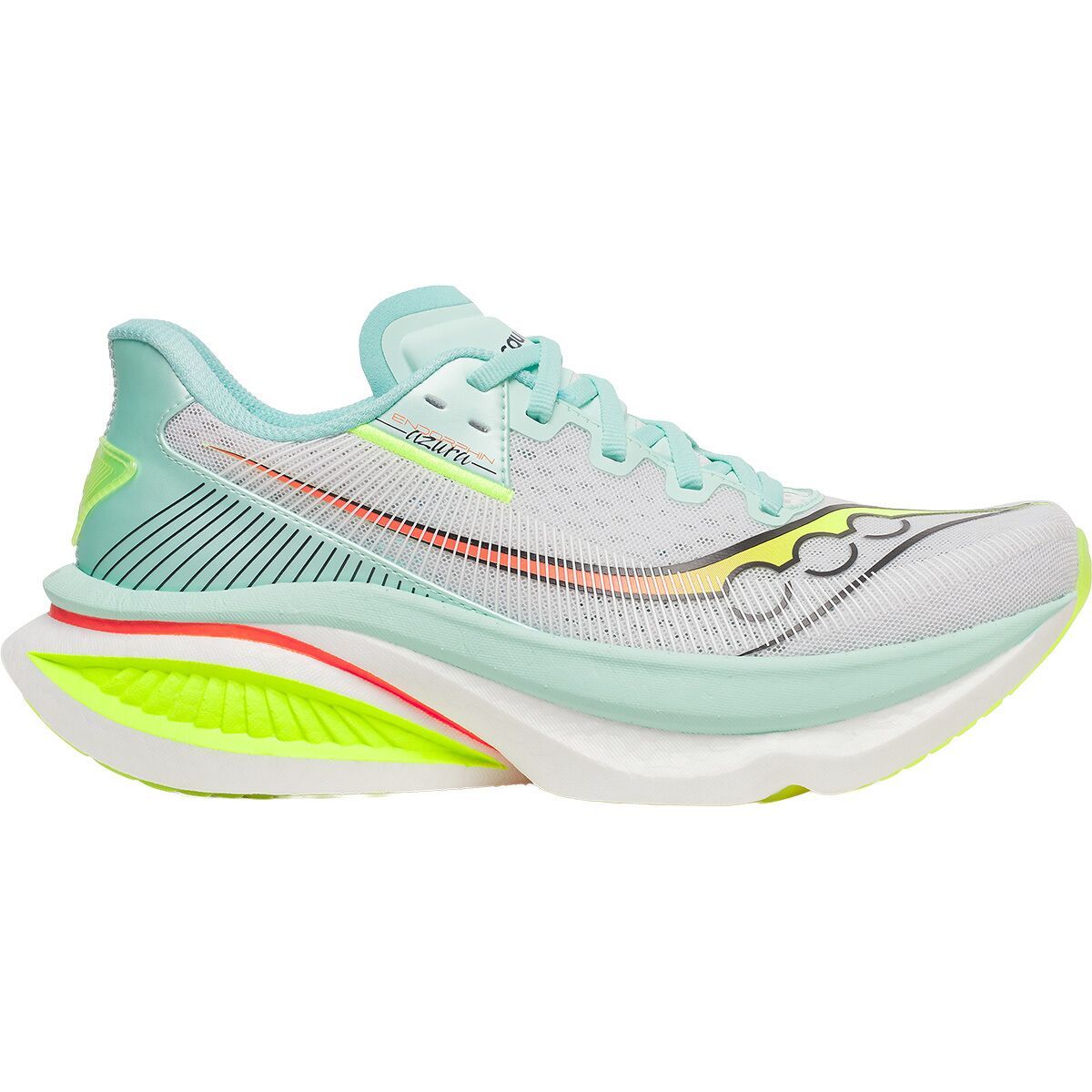 Image of Saucony Endorphin Azura Running Shoe - Women's White/Splash, 10.0