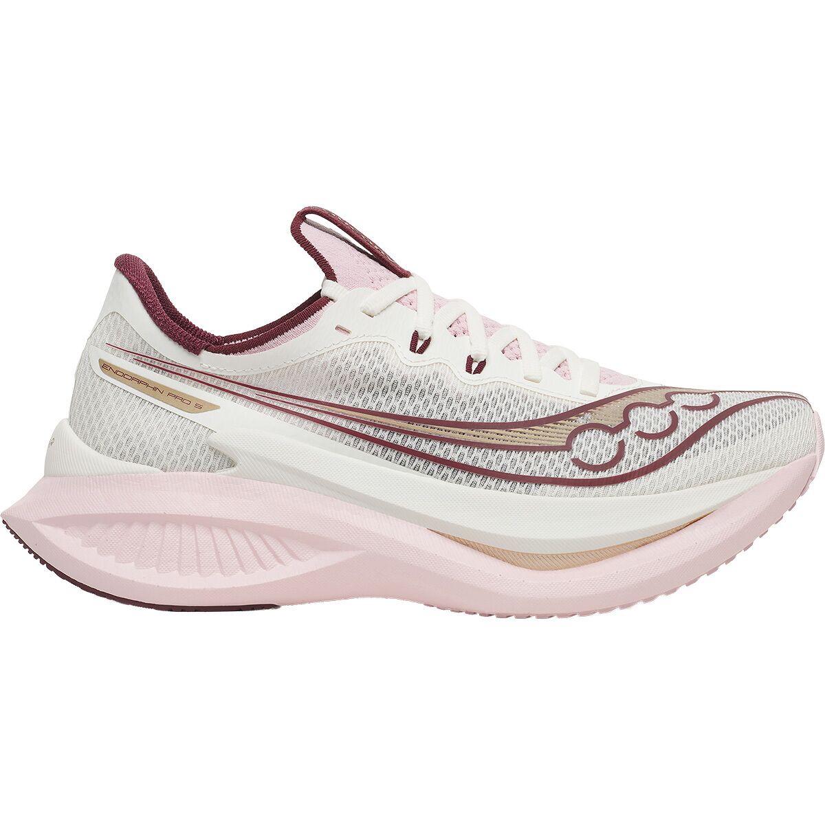 Image of Saucony Endorphin Pro 5 Running Shoe - Women's Ivory/Silk, 7.5