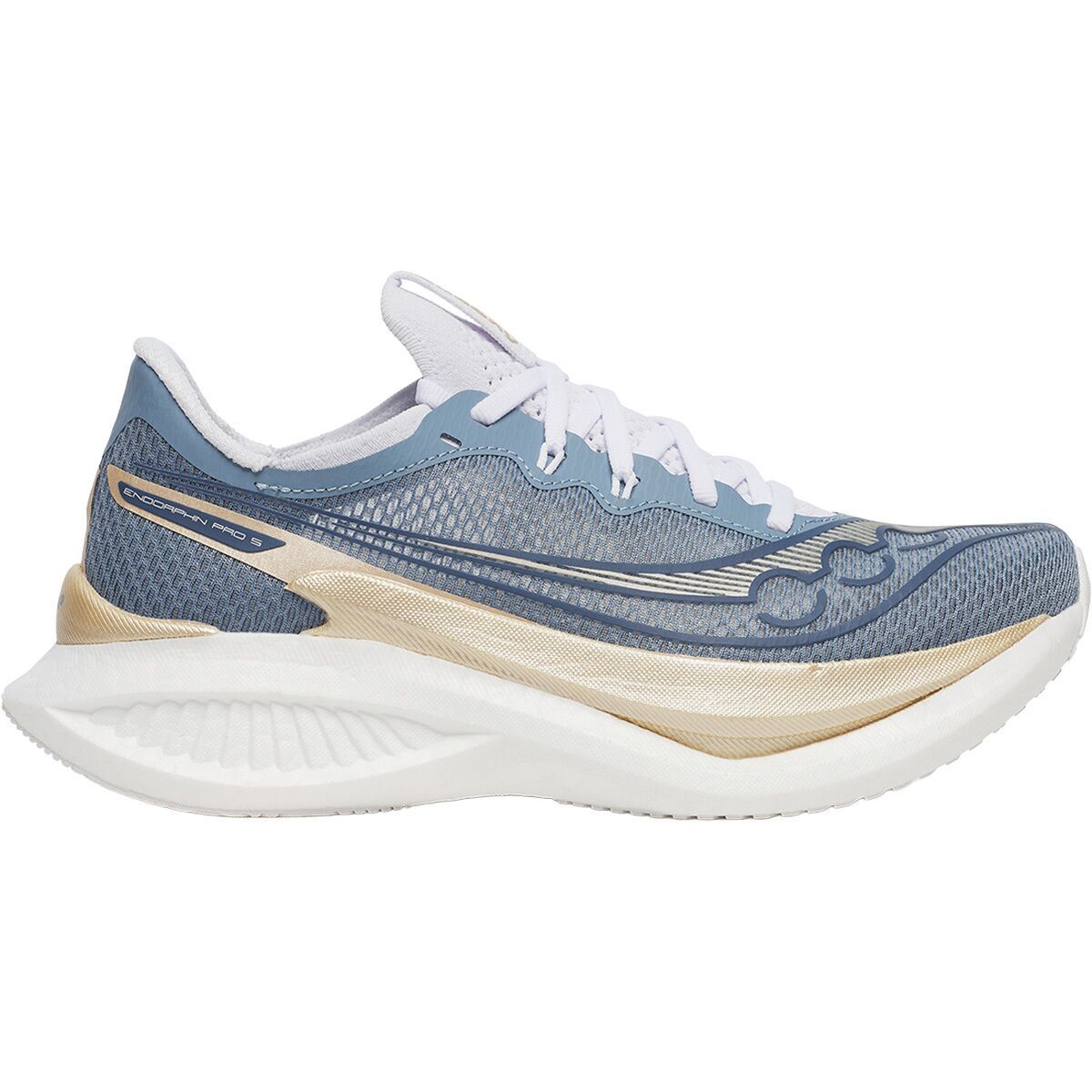 Image of Saucony Endorphin Pro 5 Running Shoe - Women's Storm/Gilded, 6.5