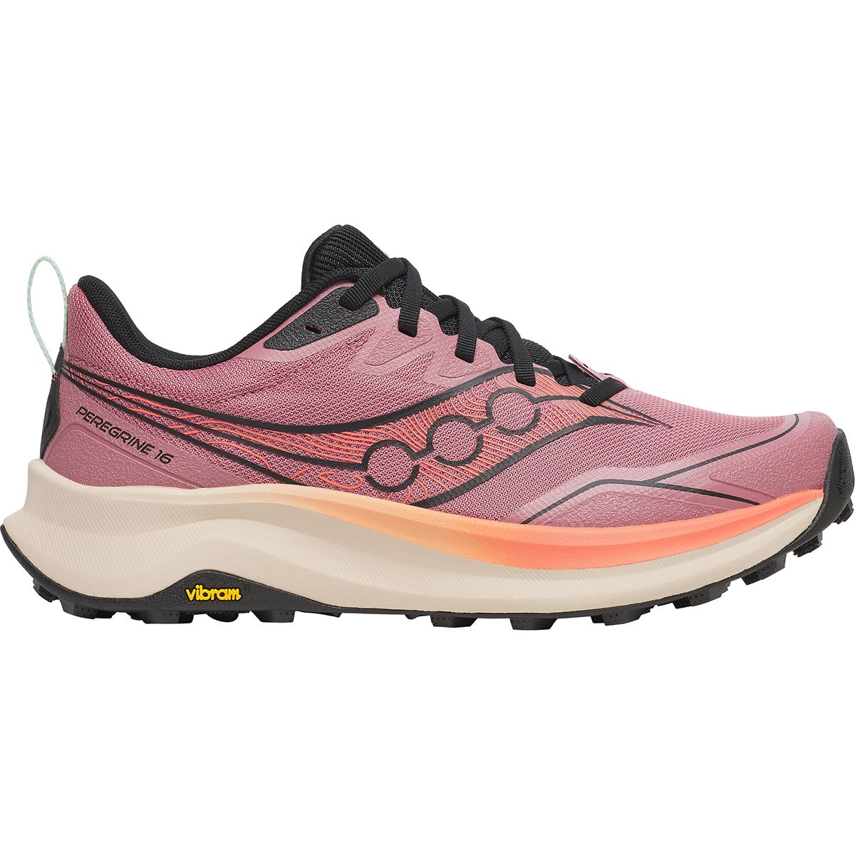 Image of Saucony Peregrine 16 Trail Running Shoe - Women's Mauve/Salmon, 8.0