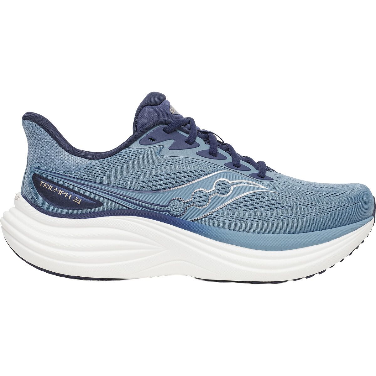 Image of Saucony Triumph 24 Running Shoe - Men's Windward/Naval, 9.0