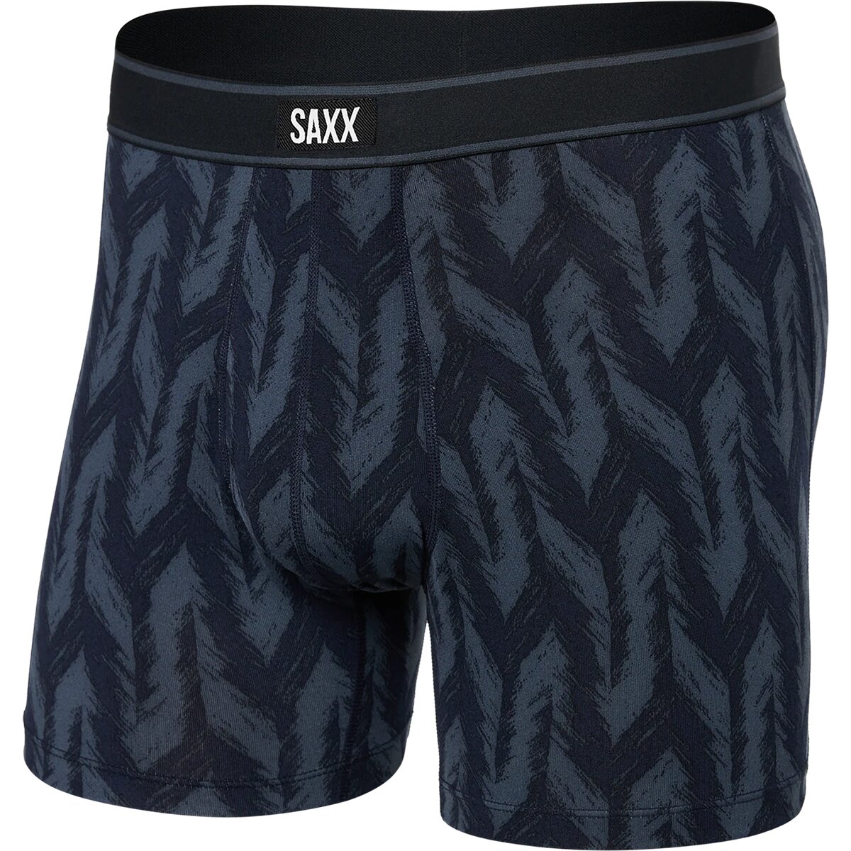 Image of SAXX Daytripper Boxer Brief + Fly - Men's Ikat Chevron/Deep Navy, XXL