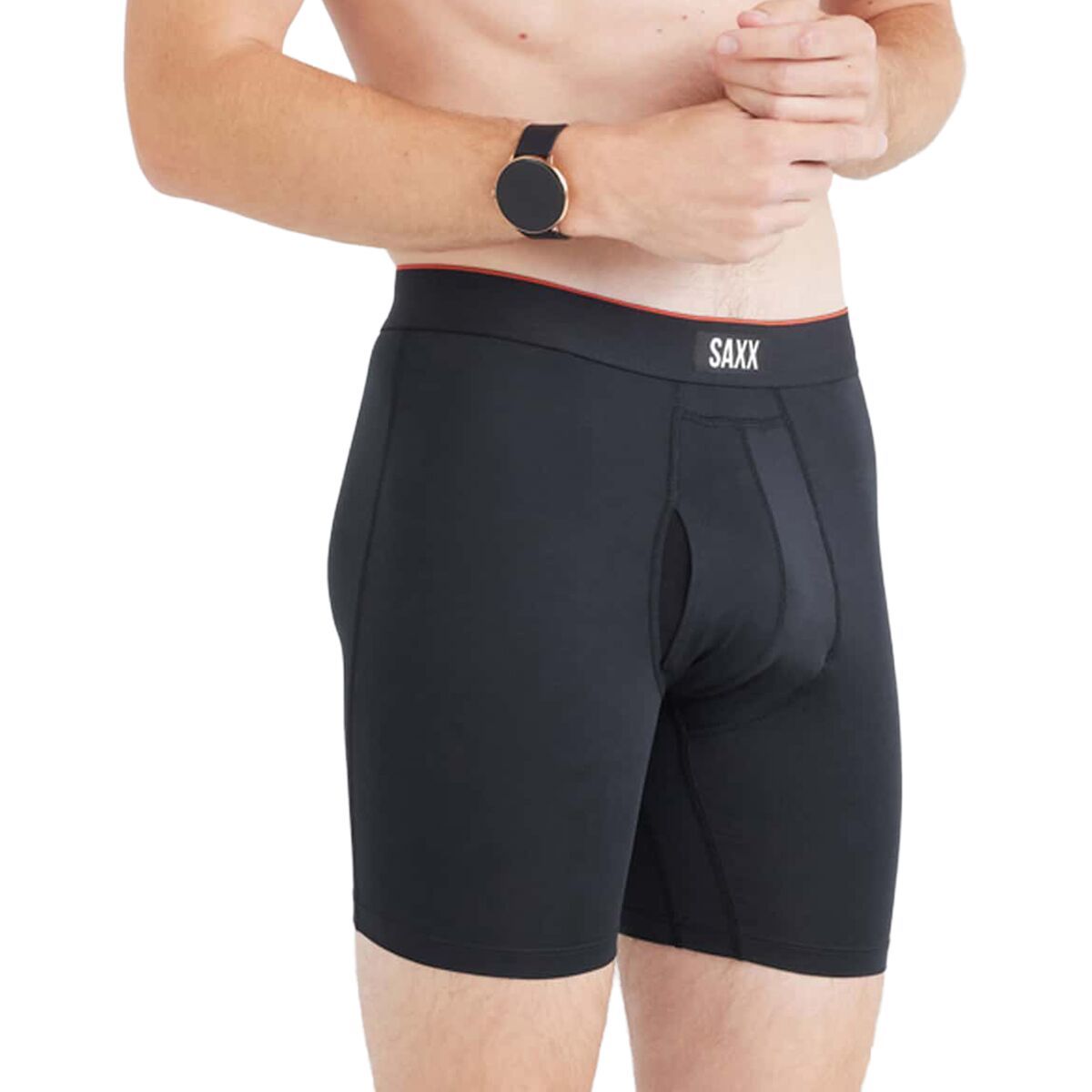 Image of SAXX Multi-Sport Mesh Boxer Brief + Fly - Men's Black, S
