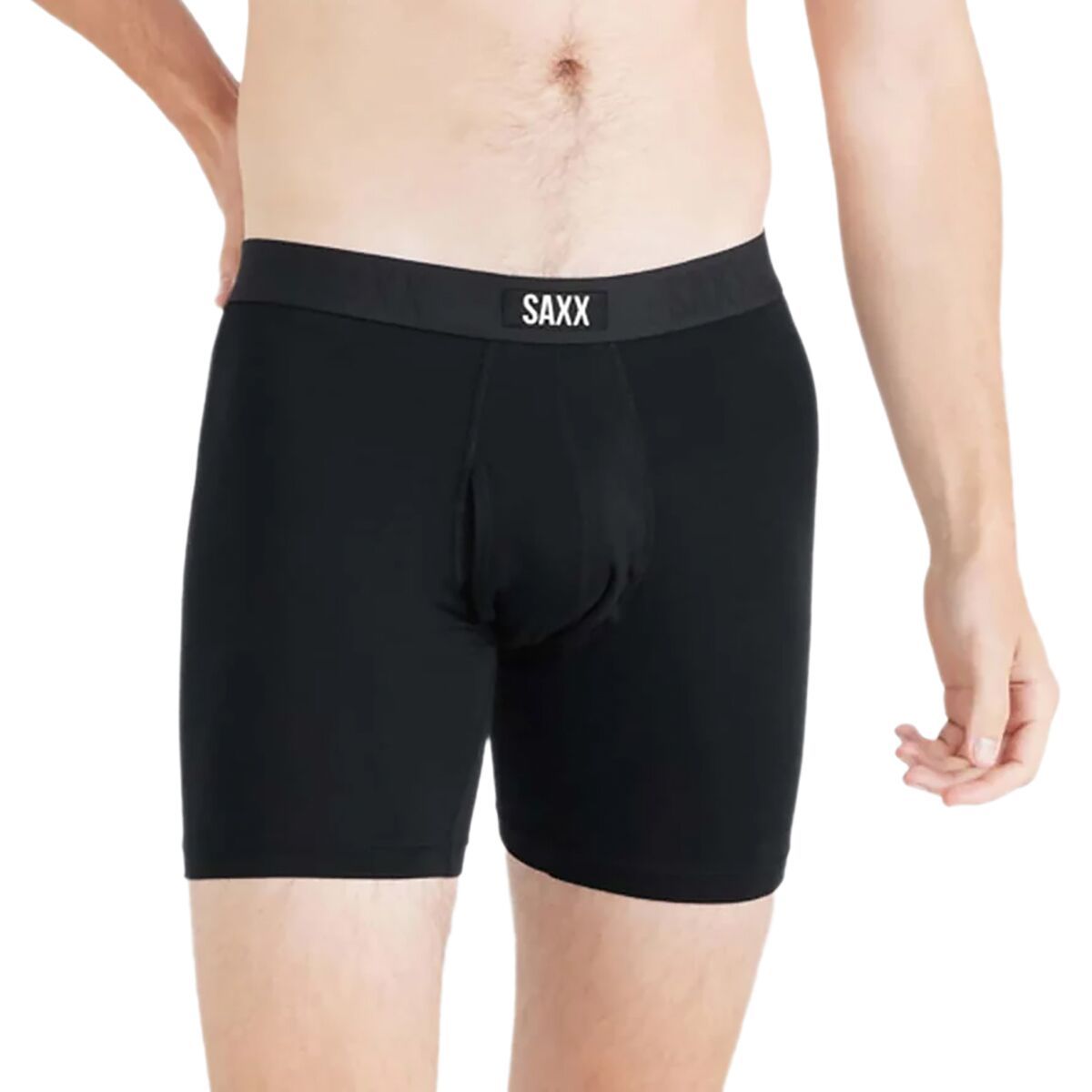 Image of SAXX Vibe Xtra Soft Boxer Brief + Fly - Men's Black, M