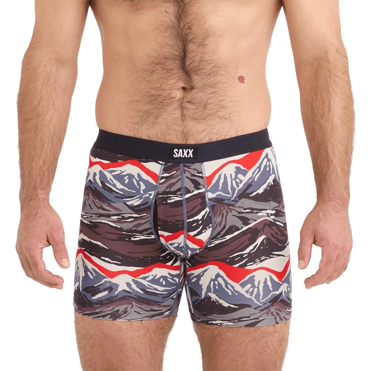 Image of SAXX Vibe Xtra Soft Boxer Brief + Fly - Men's Mountain Top/Blue, S
