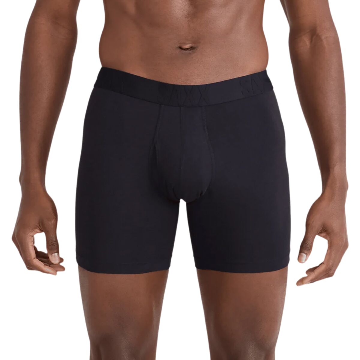 Image of SAXX DropTemp Cooling Cotton Boxer Brief + Fly - Men's Black, S