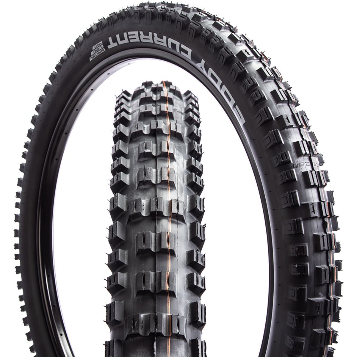 Image of Schwalbe Eddy Current Addix Evolution 27.5in Front Tire Black, Soft/Super Trail, 27.5x2.6