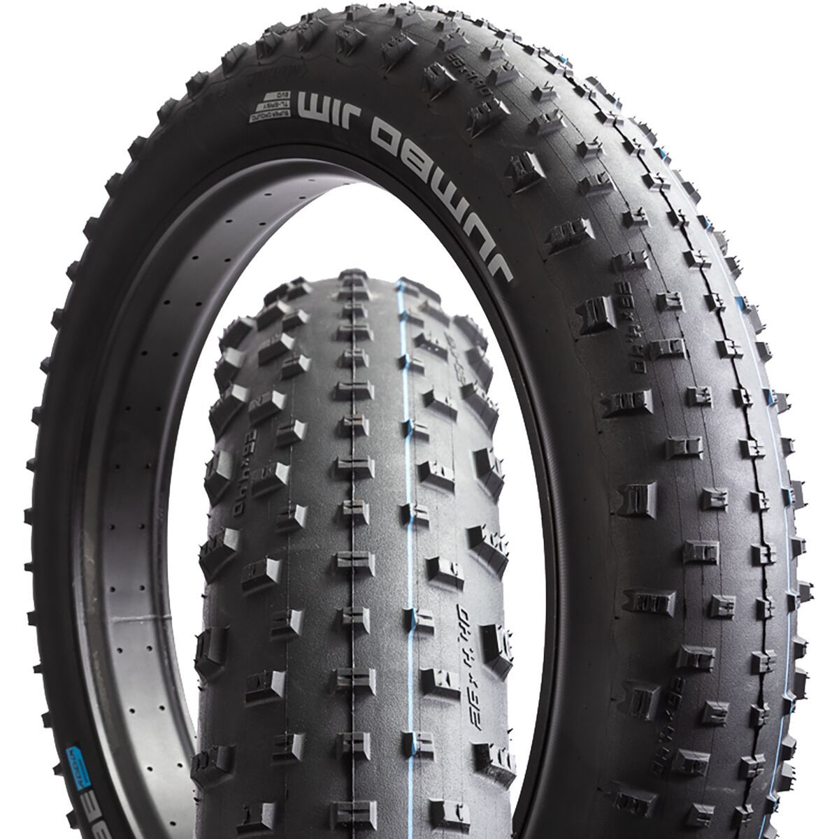 Image of Schwalbe Jumbo Jim Addix Evolution 26in Fat Bike Tire Black, SpeedGrip/Super Ground, 26x4