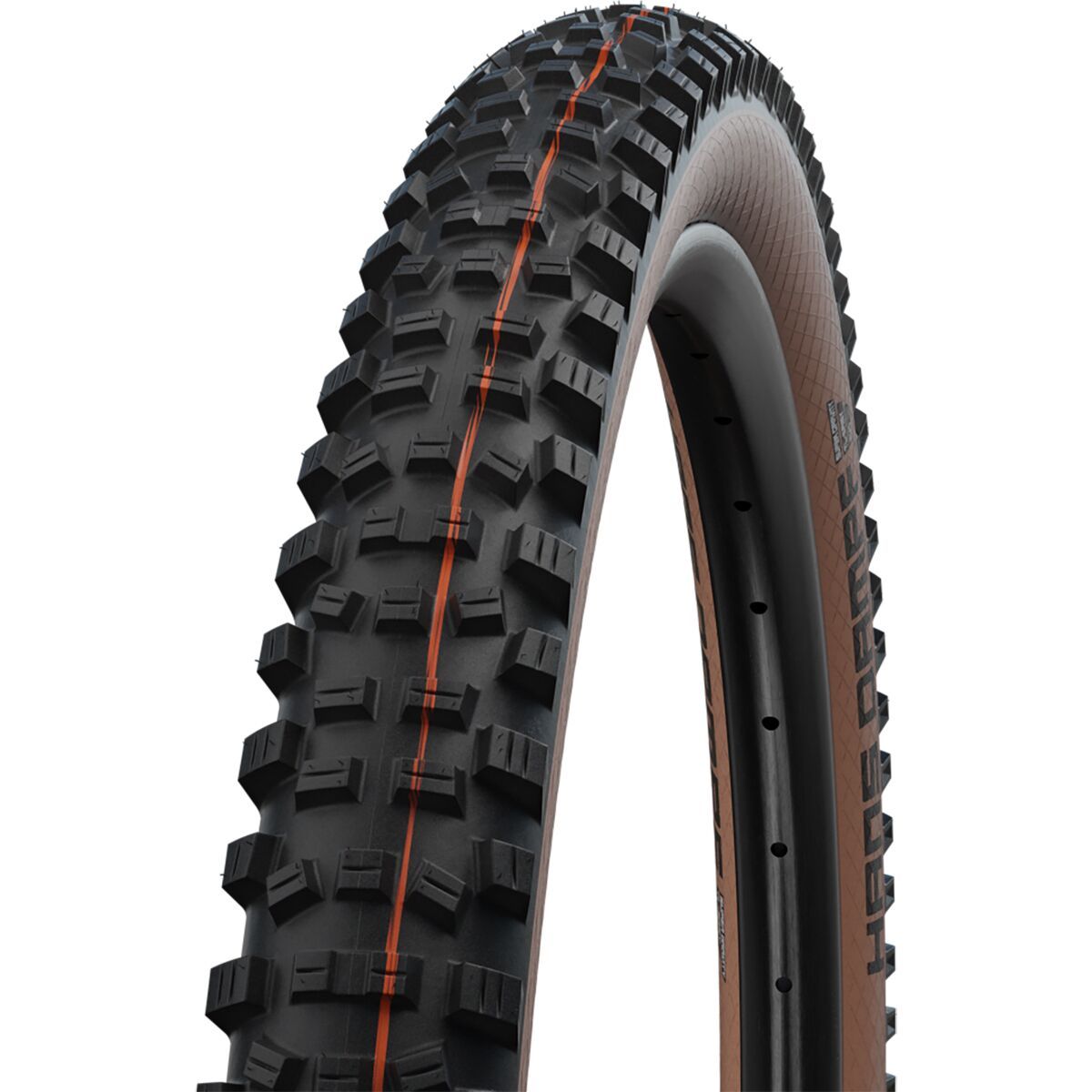 Image of Schwalbe Hans Dampf Evolution Tubeless Tire - 27.5in Black/Bronze, Super Trail Addix Soft, 27.5x2.6in