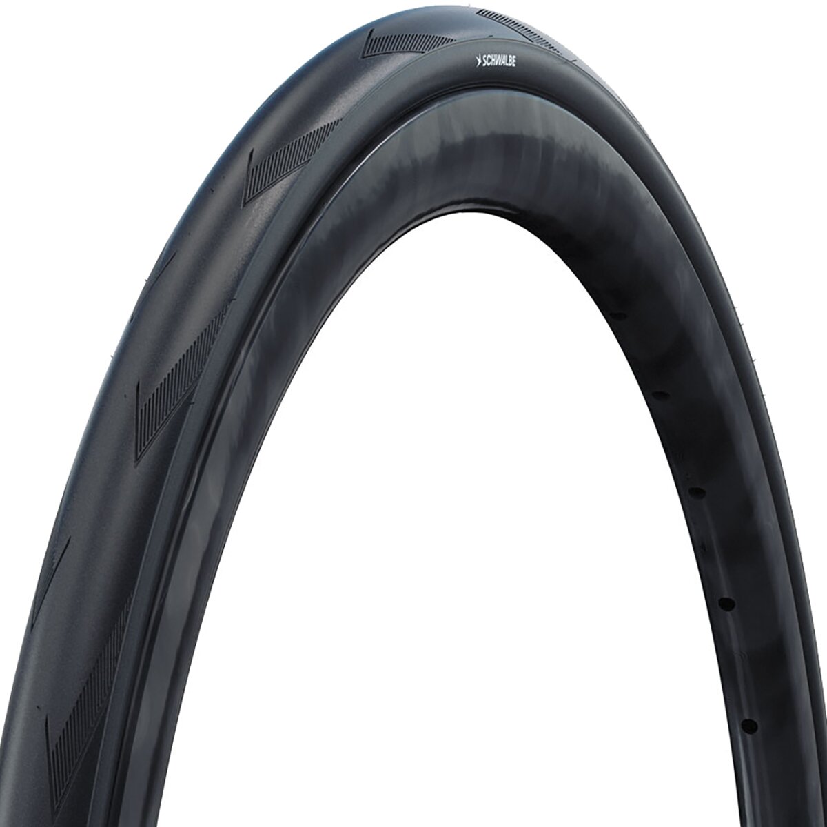 Image of Schwalbe Pro One Aero Evolution Tire - Tubeless Black, RaceGuard Addix Race Front, 700x28