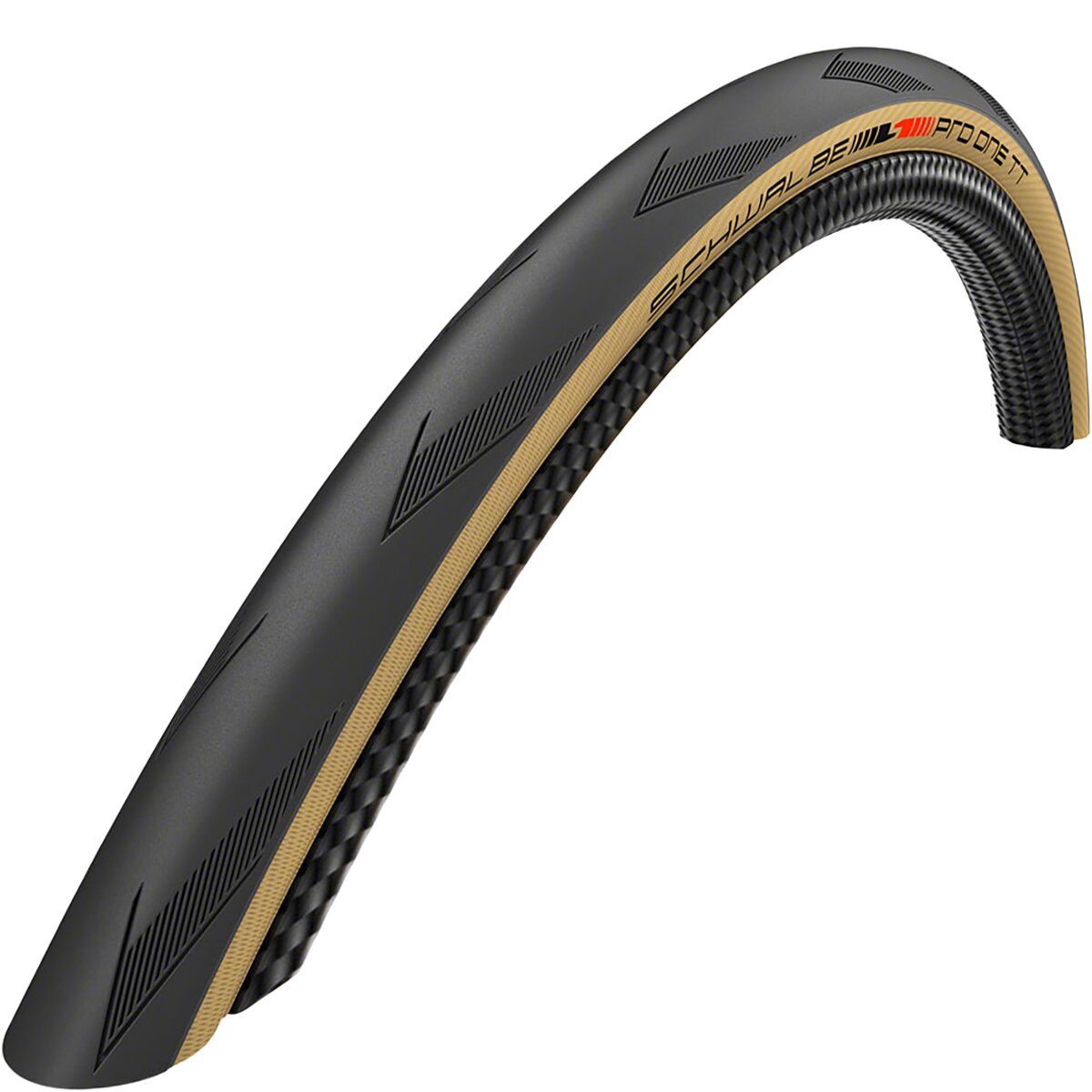 Image of Schwalbe Pro One TT Evolution Tire - Tubeless Black/Tan, Addix Race, 700x28