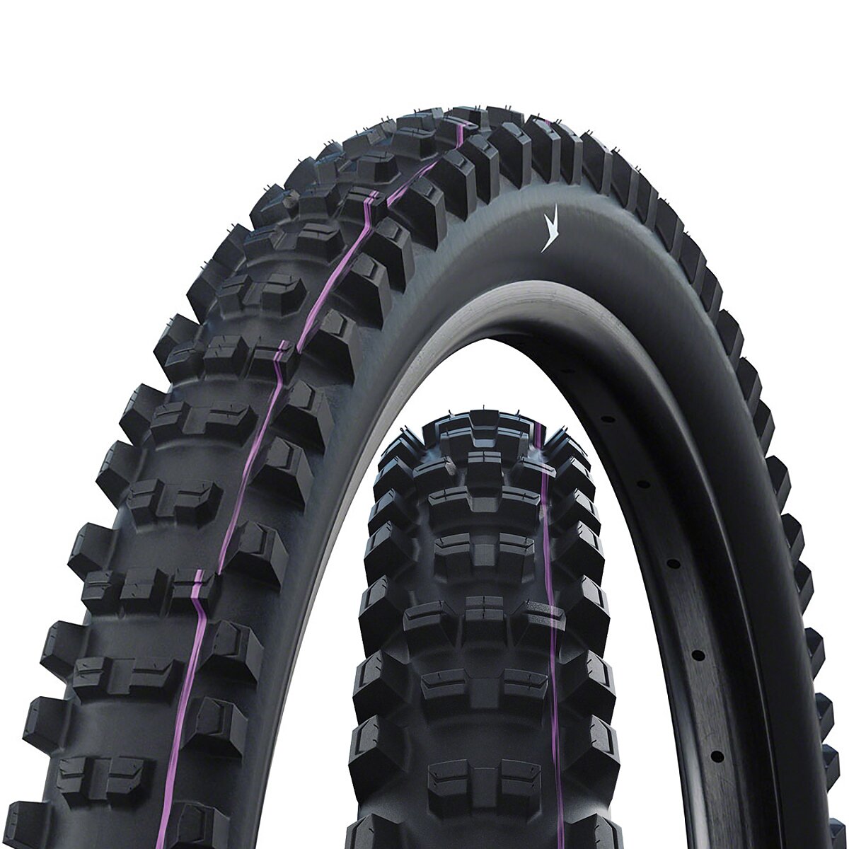 Image of Schwalbe Shredda Rear Evolution Tubeless Radial Tire - 27.5in Black, Gravity Pro Addix Ultra Soft E-50, 27.5x2.5in