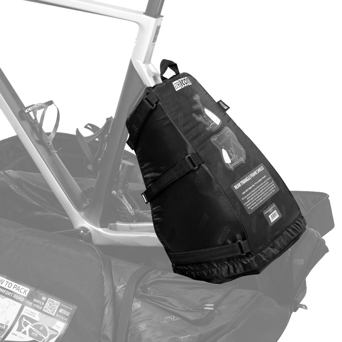 Image of SciCon Rear Triangle Frame Shield Black, One Size