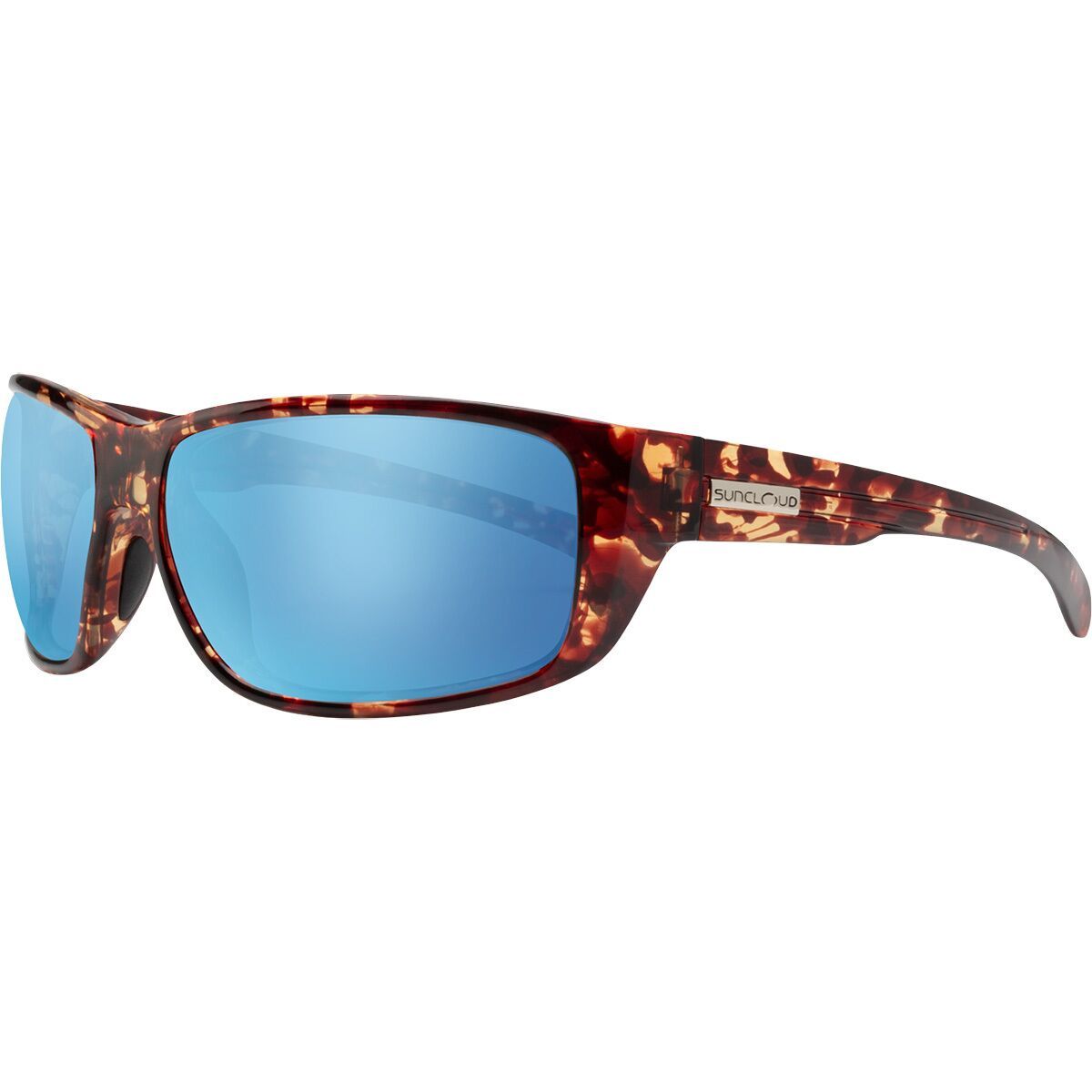 Image of Suncloud Polarized Optics Milestone Polarized Sunglasses Tortoise/Polarized Aqua Mirror, One Size