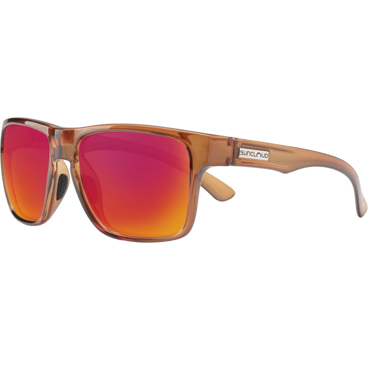Image of Suncloud Polarized Optics Rambler Polarized Sunglasses Crystal Amber/Polar Red Mirror, One Size