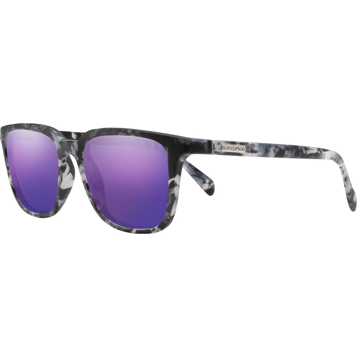 Image of Suncloud Polarized Optics Boundary Polarized Sunglasses Matte Ice Tortoise, One Size