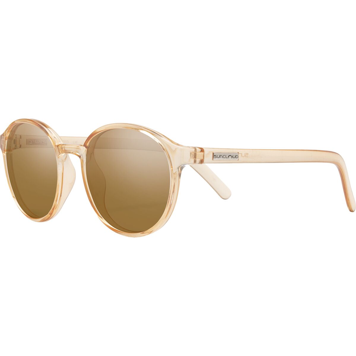 Suncloud Polarized Optics Suncloud Polarized Optics Low Key Polarized Sunglasses Crystal Peach/Polarized Brown, One Size