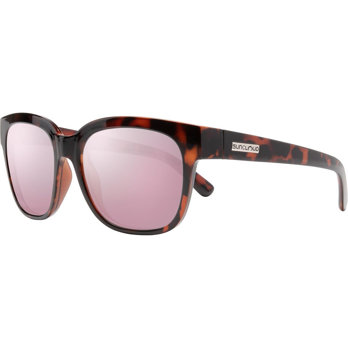 Image of Suncloud Polarized Optics Affect Polarized Sunglasses Tortoise/Polarized Pink Gold Mirror, One Size