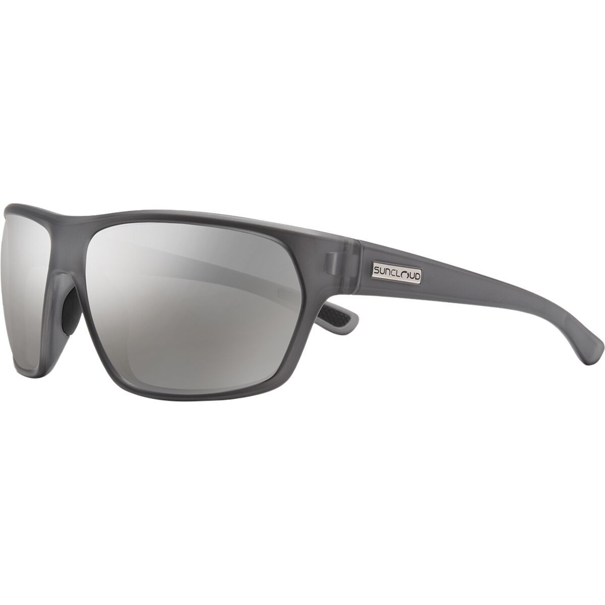 Image of Suncloud Polarized Optics Boone Polarized Sunglasses Matte Silver Gray/Polar Silver Mirror, One Size