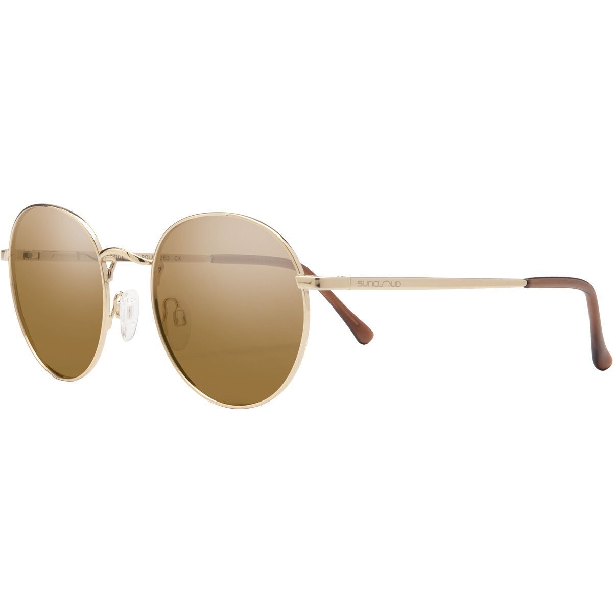 Suncloud Polarized Optics Bridge City Polarized Sunglasses Gold/Polar Brown, One Size