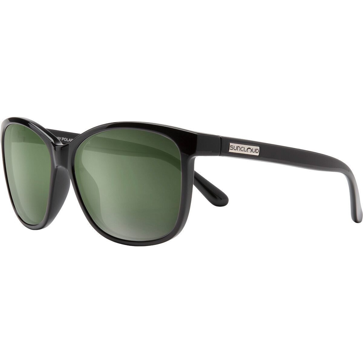 Image of Suncloud Polarized Optics Sashay Polarized Sunglasses Black/Polar Gray Green, One Size