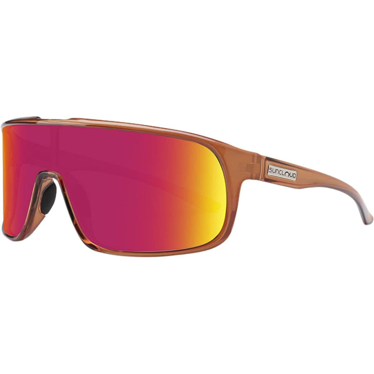 Image of Suncloud Polarized Optics Double Up Polarized Sunglasses Crystal Amber/Polar Red Mirror, One Size