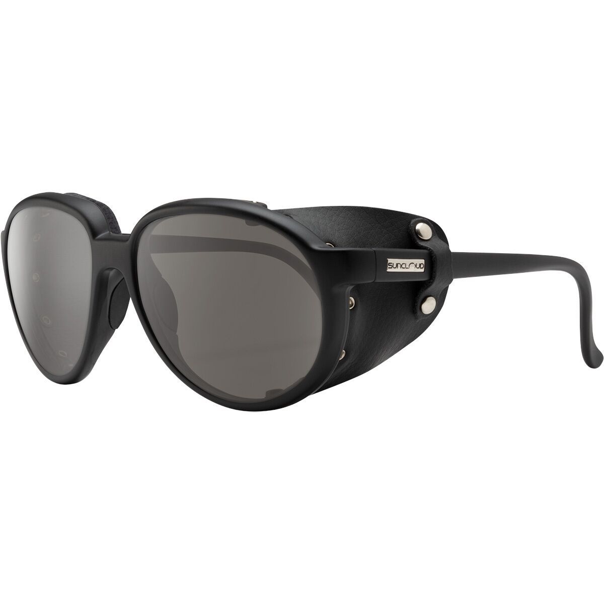 Image of Suncloud Polarized Optics Glacier Polarized Sunglasses Matte Black/Polarized Gray, One Size