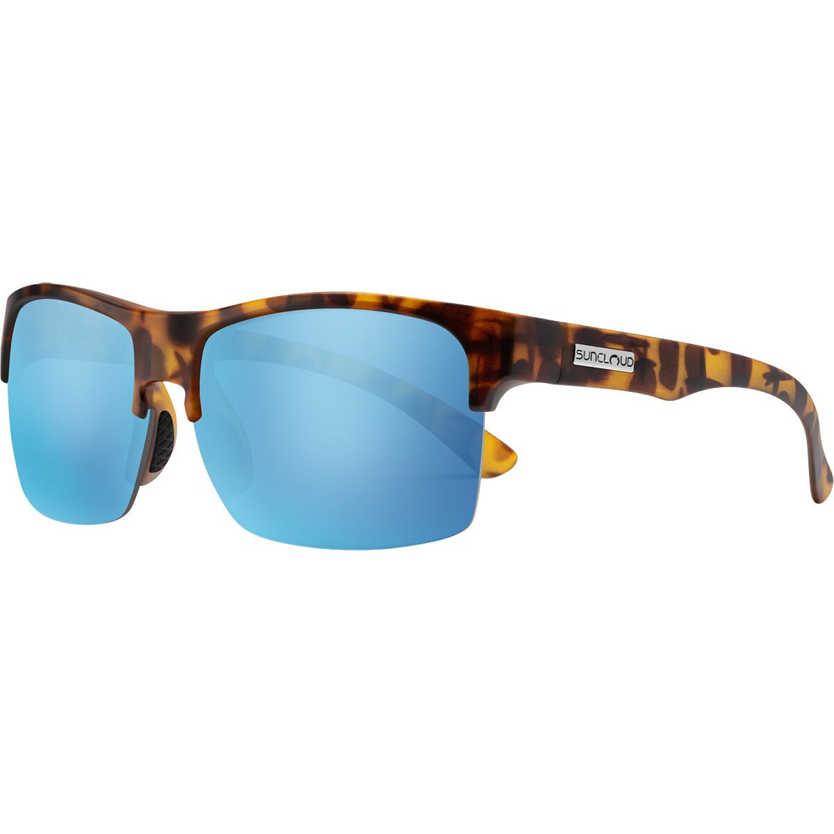 Image of Suncloud Polarized Optics Rambler Lite Sunglasses Matte Tortoise/Polarized Aqua Mirror, One Size