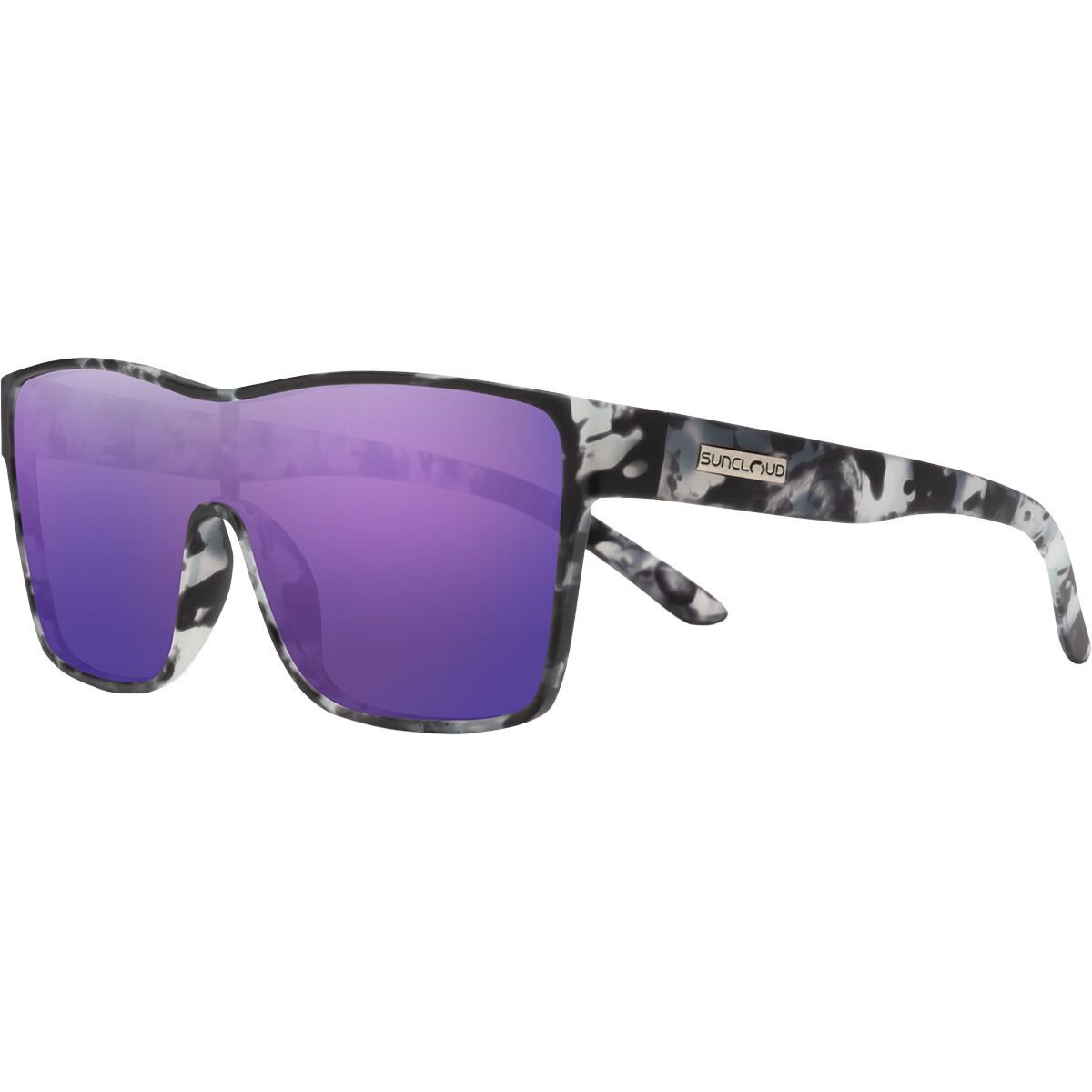 Image of Suncloud Polarized Optics Biff Polarized Sunglasses Matte Ice Tortoise, One Size