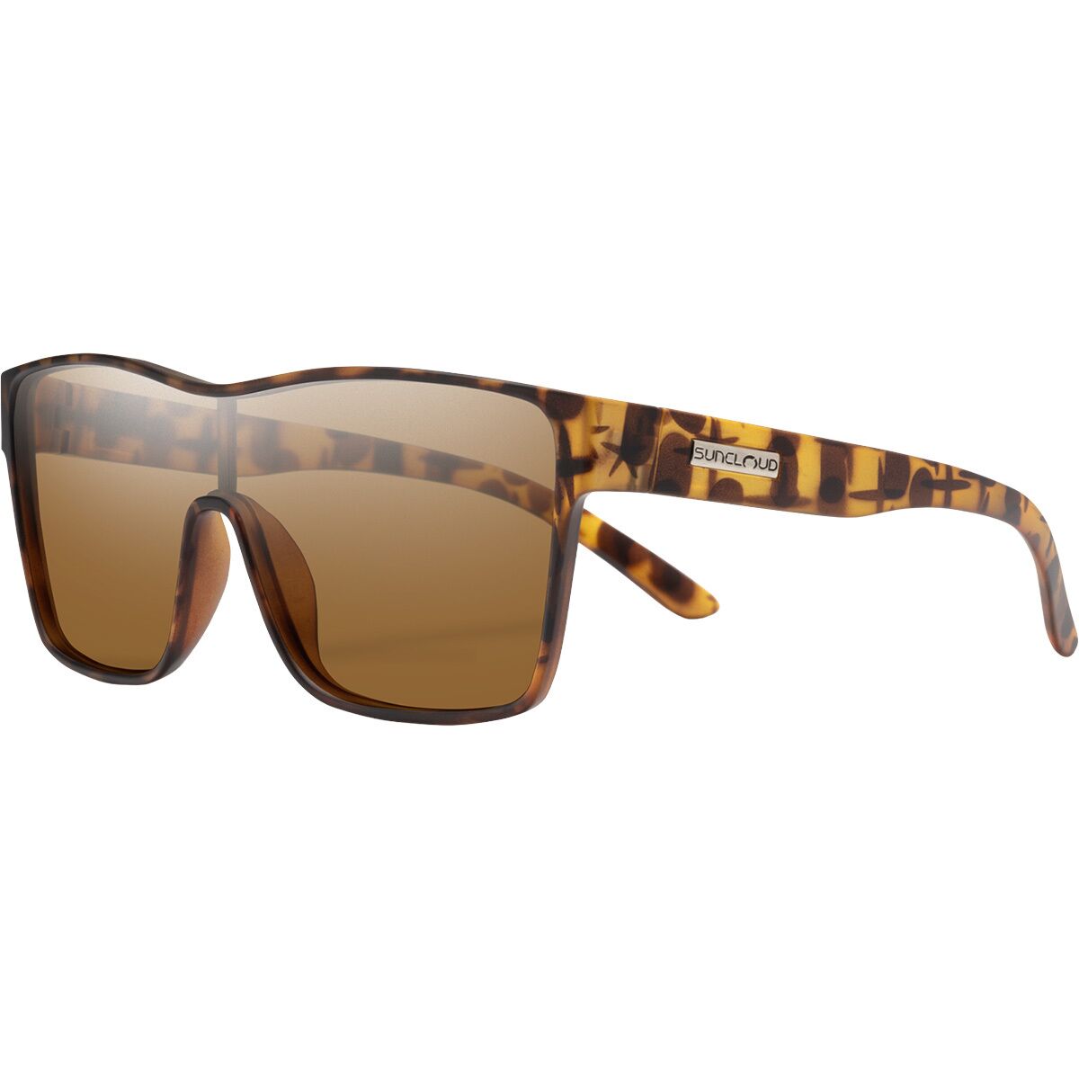 Image of Suncloud Polarized Optics Biff Polarized Sunglasses Matte Tortoise/Polarized Brown, One Size