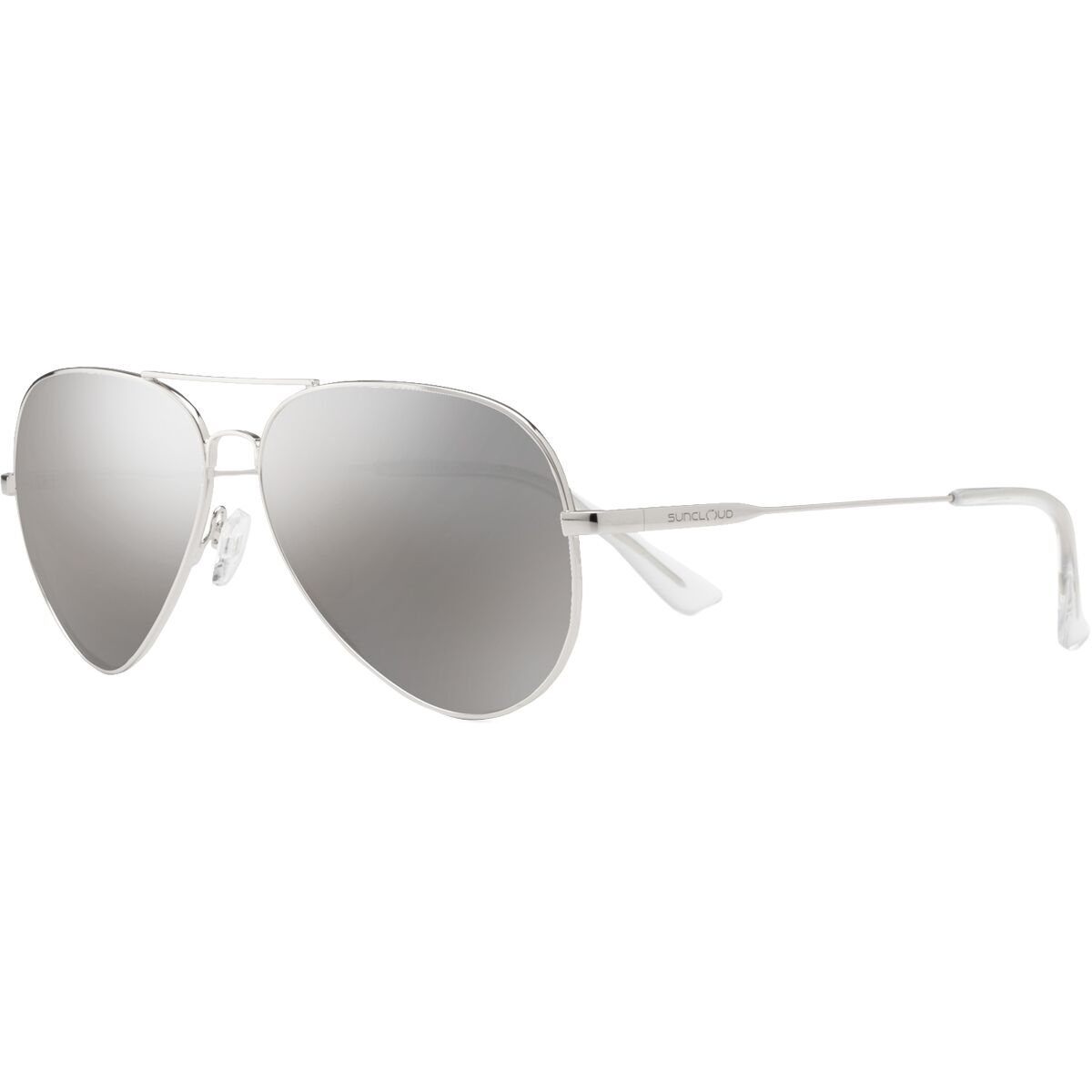 Image of Suncloud Polarized Optics Hard Deck Polarized Sunglasses Silver/Polarized Silver Mirror, One Size