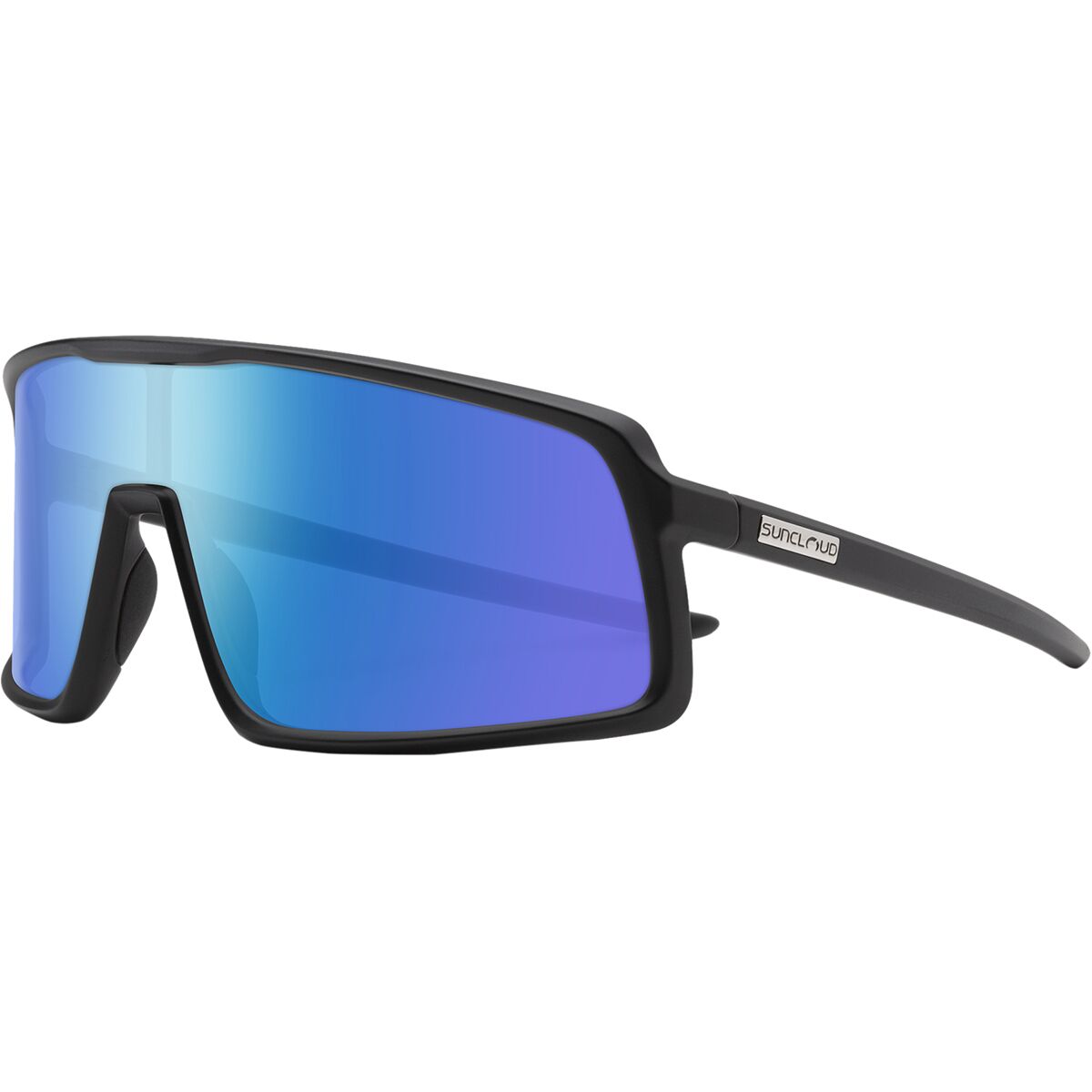 Suncloud Polarized Optics Suncloud Polarized Optics Upshot Polarized Sunglasses Matte Black/Polarized Blue Mirror, One Size