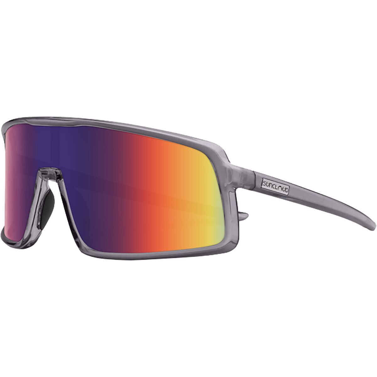 Image of Suncloud Polarized Optics Upshot Polarized Sunglasses Transparent Gray/Polarized Plasma Mirror, One Size