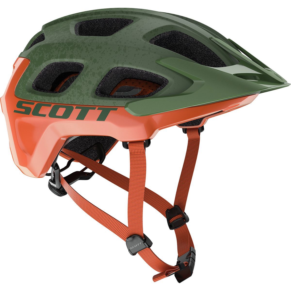Scott Vivo Plus Helmet Metal Green/Orange, M