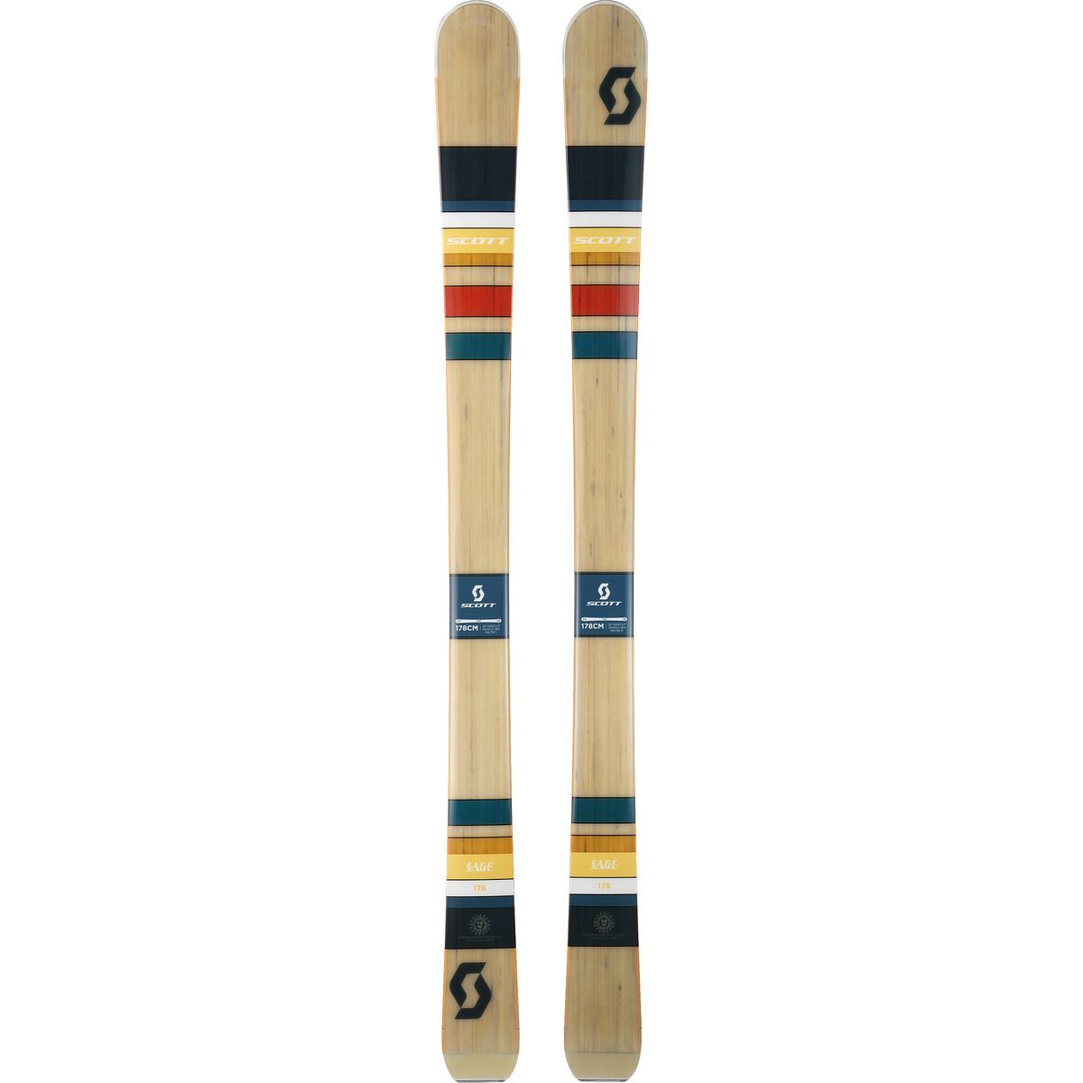 SCOTT スキー ストック グリーン オレンジ SCOTT SEA 98 Ski