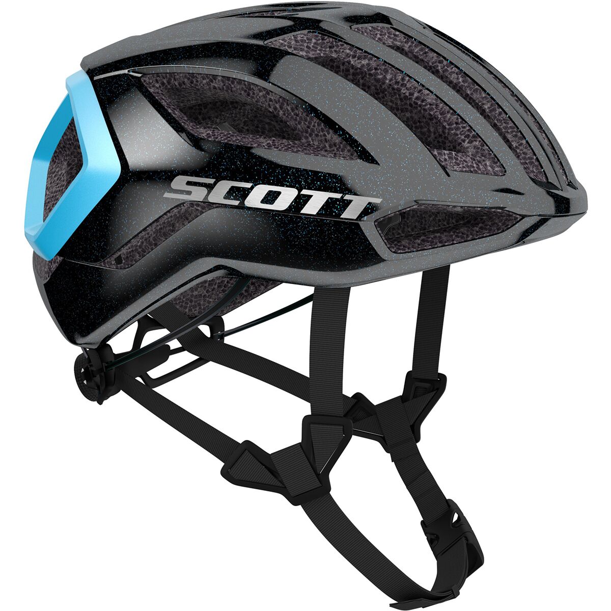 Image of Scott Centric Plus Helmet Black/Light Blue, M