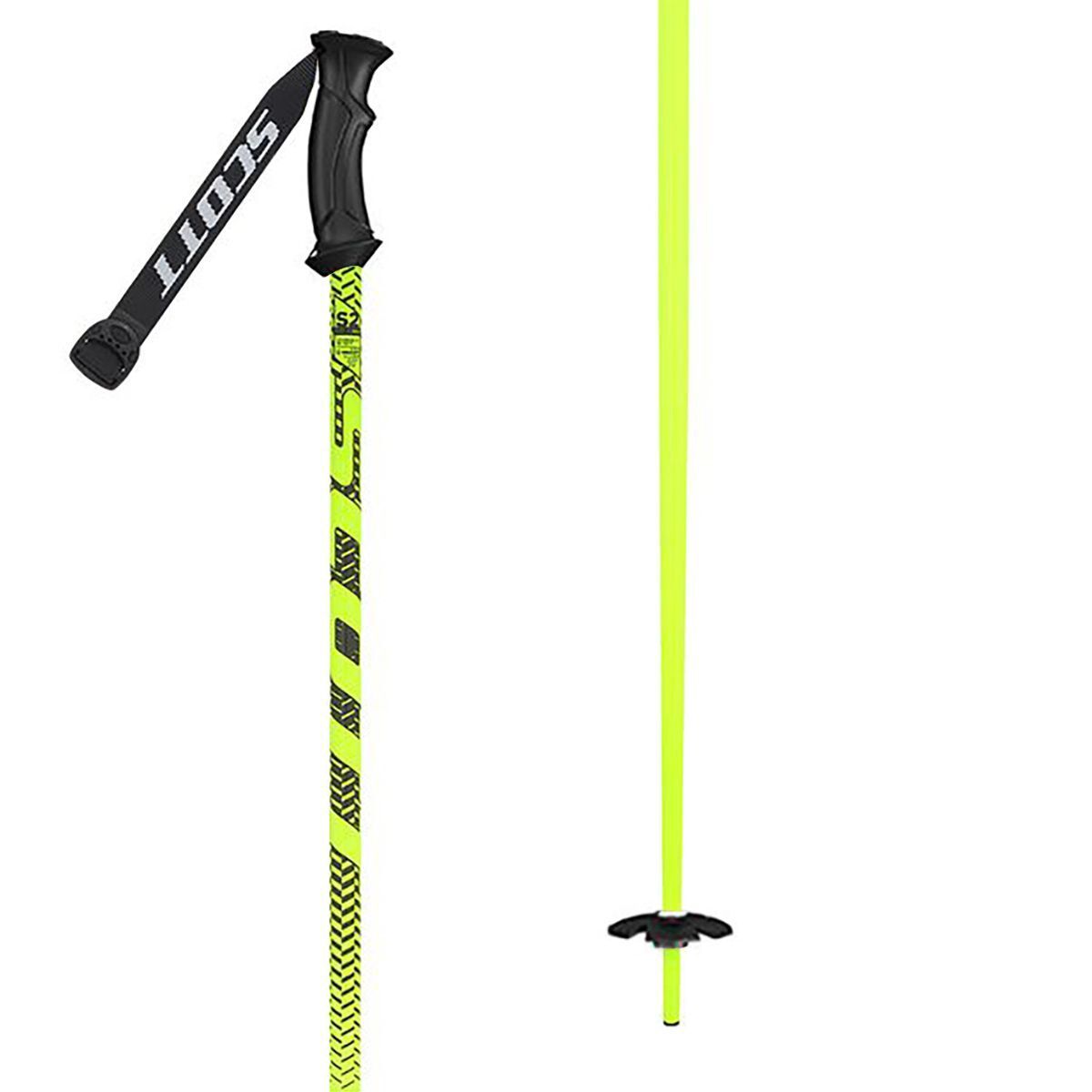 Scott 540 Ski Poles Black/Yellow, 140cm