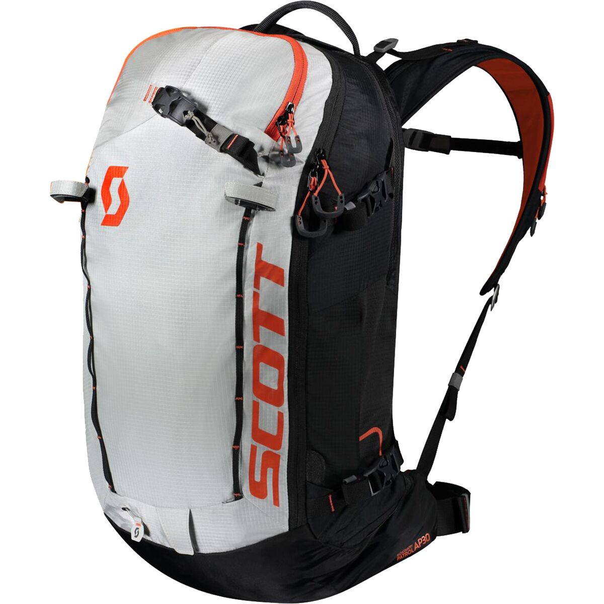 Scott Backcountry Patrol AP 30L Airbag Backpack + E1 Alpride Kit Black/Tangerine Orange